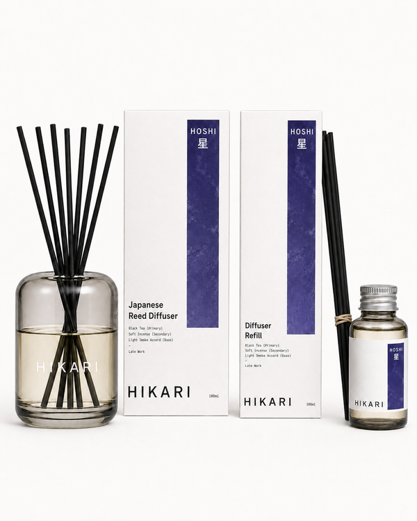 HOSHI - Late Work - Reed Diffuser + Refill Duo Pack