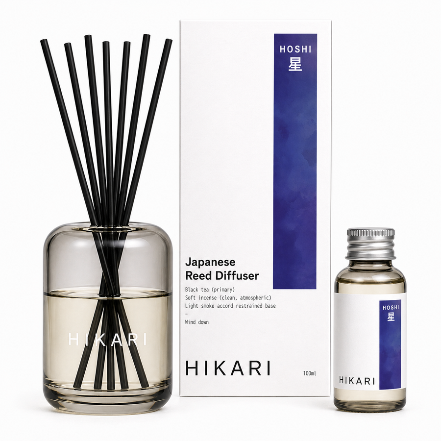 HOSHI - Wind Down & Late Work - Workspace Reed Diffuser